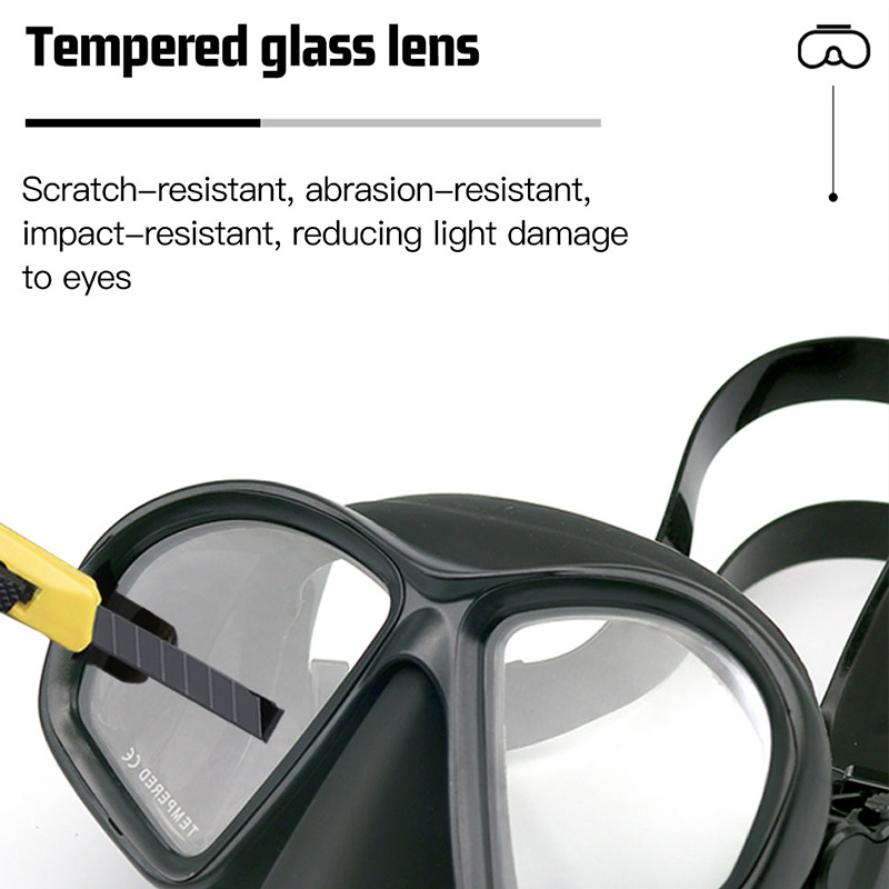 Wet Low Capacity Tempered Glas - Freediving Mask Set ulasan dan harga