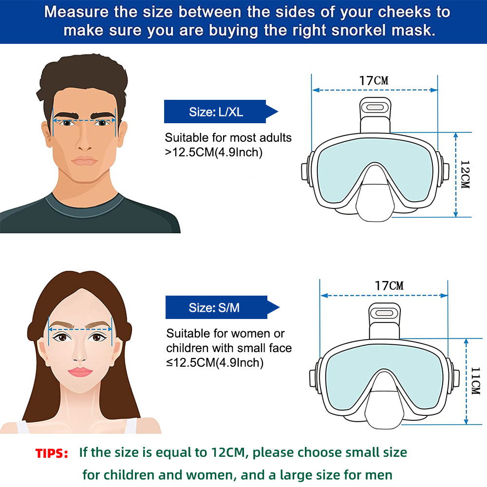 Diving Masks Foldable Anti-Fog - Freediving Mask Set ulasan dan harga