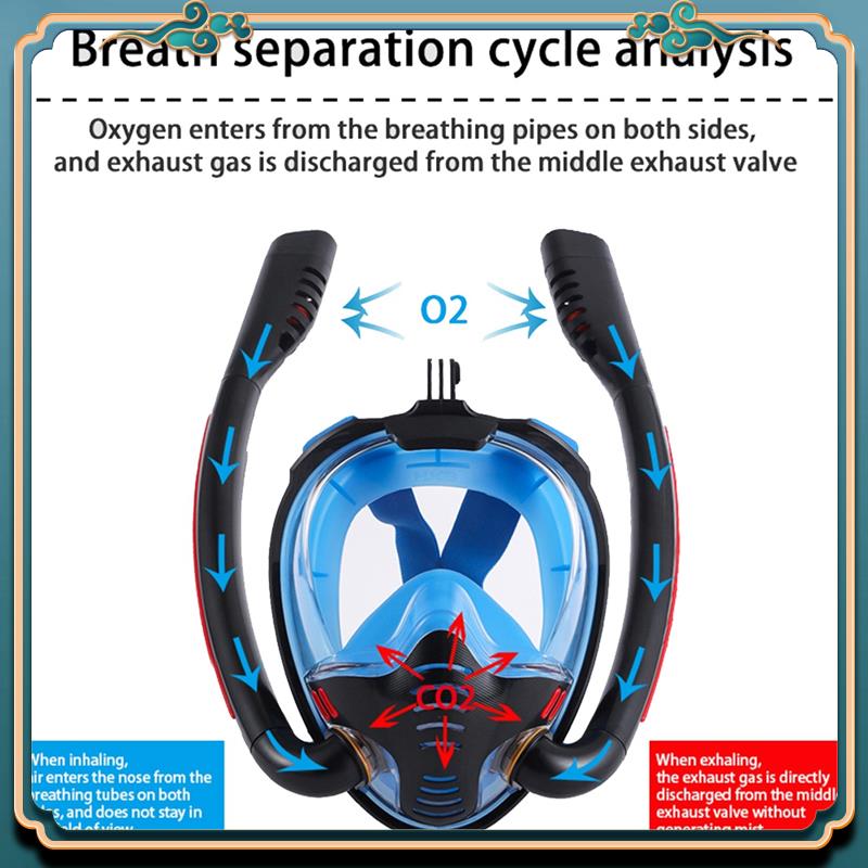 Latest Snorkeling Mask Double  - Freediving Mask Set ulasan dan harga