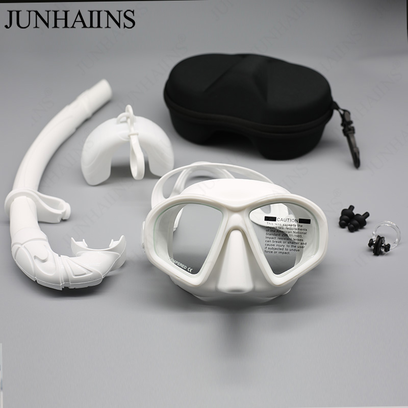 JUNHAIINS NEW Tempered Glass F - Freediving Mask Set ulasan dan harga
