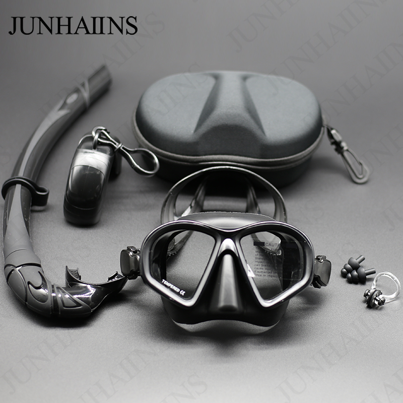 JUNHAIINS NEW Tempered Glass F - Freediving Mask Set ulasan dan harga