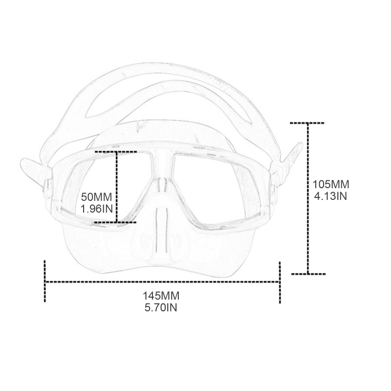 Wide View Snorkel Mask Anti-fo - Freediving Mask Set ulasan dan harga